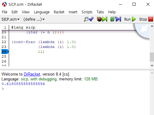 11일때 0.6180까지 맞아 떨어지는 모습